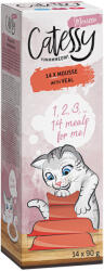 Catessy 56x90g Catessy Mousse borjú tálcás nedves macskatáp