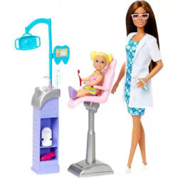 Mattel Barbie fogorvos baba kisgyerekkel (HKT70) - morzsajatekbolt