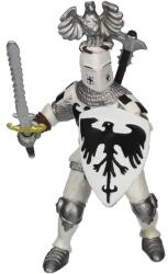 Papo Figurina Papo - Personaje medievale, Cavaler cu Pene Alb Figurina