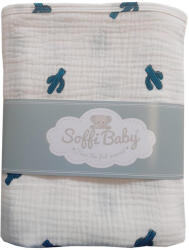 Soffi Baby takaró muszlin dupla kaktusz 70x90cm - babamarket