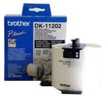 Brother Banda de Etichete Brother 62mm x 100mm Black White (DK11202)