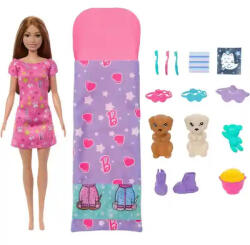 Mattel Barbie baba kutyusos pizsamaparti játékszett (HXN01) - jatekbirodalom