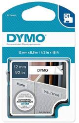 DYMO Banda de Etichete Dymo 12mm x5.5m Black White (S0718060)