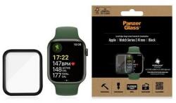 PanzerGlass Hajlított Antibakteriális Edzett Üveg Apple Watch 7 - 41mm - Fekete üvegfólia