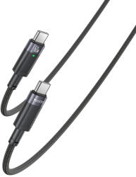 Yesido kábel CA160 fonott - Type C Type C-hez - PD 60W 1, 2 méter fekete