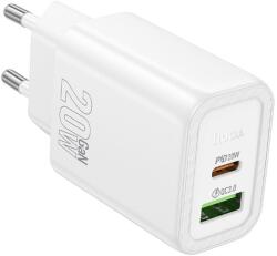 hoco. fali töltő USB A + Type C PD QC3.0 3A 20W N61 fehér