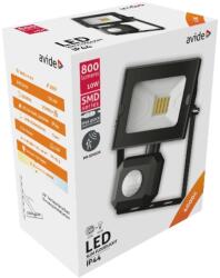 Avide Led Reflektor Slim Smd 10W Nw 4000K Mozg. Érz. Pir Gyorscsat (ABSSFLNW-10WQC-PIR)