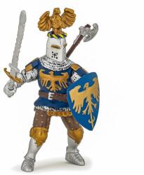 Papo Figurina Papo - Personaje medievale, Cavaler albastru cu creasta Figurina