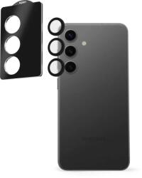 AlzaGuard Elite Lens Protector Samsung Galaxy S25+ 5G kamera védő fólia - fekete + felhelyező keret (AGD-AGL013B)