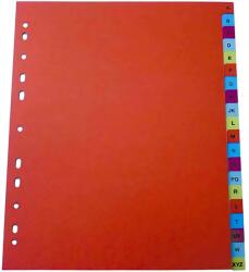 Optima Index plastic color, A4+, extra wide, 120 microni, alfabetic A-Z, Optima (OP-5130120121CP) - vexio
