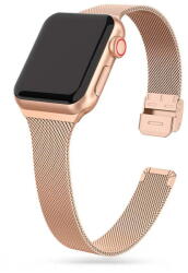 Tech-Protect Thin Milanese Apple Watch 6 / 7 / 8 / 9 / 10 / Se (40 / 41 / 42 Mm) Blush Gold - vexio