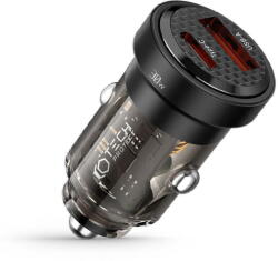 Tech-Protect Incarcator de retea TECH-PROTECT CC30W 2-PORT CAR CHARGER PD30W/QC3.0 BLACK