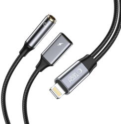 Tech-Protect Cablu Adaptor Tech Protect UltraBoost Lightning la Mini Jack 3.5mm si Lightning Black - vexio