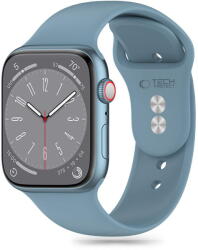 Tech-Protect Silicone Apple Watch 6 / 7 / 8 / 9 / 10 / Se / Ultra 1 / 2 (44 / 45 / 46 / 49 Mm) Winter Blue - vexio