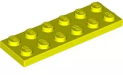 LEGO® 3795c236 - LEGO neon sárga lap 2 x 6 méretű (3795c236)