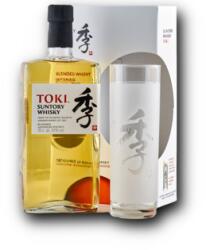 Suntory Toki + 1 pohárral 43% 0, 7L ajándékcsomagolás 1 pohárral