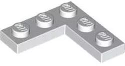 LEGO® 77844c1 - LEGO fehér lap 3 x 3 méretű, sarok (77844c1)
