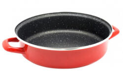 Rosberg Tava pentru copt Rosberg R51222A32, 32 cm, Compatibila cu plita, Inductie, Rosu (R51222A32 red)