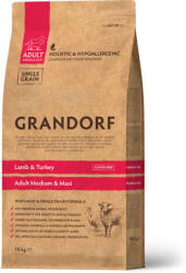 Grandorf Hipoallergén Bárány & Barna Rizs Kutyaeledel - 20 kg (232050)