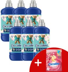 Coccolino Water Lily & Pink Grapefruit Öblítő koncentrátum 306 mosás 6x1275ml + Ajándék Coccolino Illatpárna