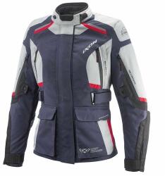 IXON Midgard női motoros kabát szürke-kék-fekete - motozem - 82 520 Ft