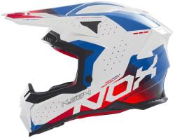 NOX N634 motokrossz sisak fehér-kék-piros