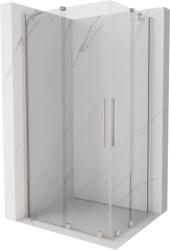 Mexen Velar Duo, zuhanykabin tolóajtóval 90 x 80 cm, 8mm átlátszó üveg, csiszolt acél, 871-090-080-02-97 (871-090-080-02-97)