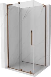 Mexen Velar L, zuhanykabin tolóajtóval 120 x 75 cm, 8mm átlátszó üveg, rózsaszín arany, 871-120-075-03-60 (871-120-075-03-60)