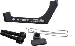 Shimano tárcsafék adapter, SM-MA-R160 hátsó, FM-PM160, flat mount vázra, alu, fekete