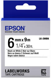 Epson LK-2WBN címkeszalag Black/White 6mm (9m) - tobuy