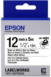 Epson LK-4WBQ címkeszalag Black/White 12mm (5m) - tobuy