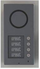 Urmet Kaputelefon kaputábla audió 2Voice Basic falonkívüli 2-erű 4-lakás zamak (spiáter) Mikra URMET - 1089/1 (1089/1)