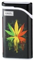Angelo Angel újratölthető öngyújtó jet lánggal - Marihuána levél minta (A-260057-1)