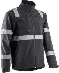 Ganteline Vigile fekete Softshell dzseki fényvisszaverő csíkkal (3XL) (5VIG0103XL)