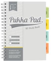 Pukka Pad Spirálfüzet, B5, PUKKA PAD "Study book", szürke (PUP9824) - tintasziget