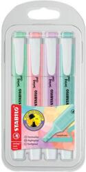STABILO Szövegkiemelő készlet, 1-4 mm, STABILO "Swing Cool Pastel", 4 különböző szín (TST275408)