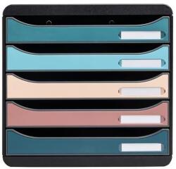 Exacompta Irattároló, műanyag, 5 fiókos, EXACOMPTA "Big-Box Plus Skandi Iderama (EX309606D) - tintasziget