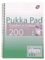 Pukka Pad Spirálfüzet, A4, vonalas, 100 lap, PUKKA PAD "Irlen Jotta Green (PUPIRJA4) - tintasziget