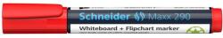 Schneider Tábla- és flipchart marker, 2-3 mm, kúpos, SCHNEIDER "Maxx 290", piros (TSC290P) - tintasziget