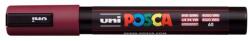 uni Dekormarker, 1, 8-2, 5 mm, UNI "Posca PC-5M", vörösbor (TUPC5MVB) - tintasziget