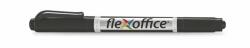 FlexOffice Alkoholos marker, 0, 4/1, 0 mm, kúpos, kétvégű, FLEXOFFICE "PM01", fekete (FOPM01FK) - tintasziget