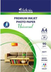 Victoria Fotópapír, tintasugaras, A4, 90 g, matt, VICTORIA PAPER "Universal (LVIM01) - tintasziget