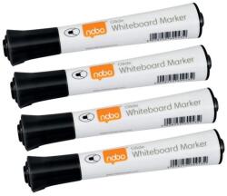 Nobo Táblamarker, kúpos hegyű, 2 mm, 10 db, NOBO "Glide", fekete (VN5264) - tintasziget