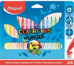 Maped Filctoll készlet, 2, 8 mm, kimosható, MAPED "Color`Peps Jungle", 18 különböző szín (IMA845421) - tintasziget