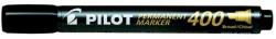 Pilot Alkoholos marker, 1, 5-4 mm, vágott, PILOT "Permanent Marker 400", fekete (PPM400FK) - tintasziget