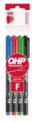 ICO Alkoholos marker készlet, OHP, 0, 5 mm, F, ICO, 4 különböző szín (TICOHPFV4) - tintasziget
