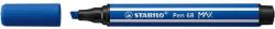 STABILO Filctoll, 1-5 mm, vágott hegy, STABILO "Pen 68 MAX", ultramarinkék (TST76832) - tintasziget