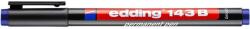edding Alkoholos marker, OHP, 1 mm, EDDING "143 B", kék (TED143K) - tintasziget