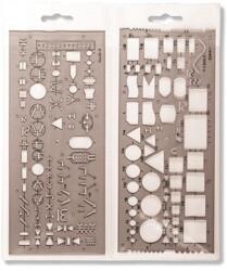 KOH-I-NOOR Elektronikai sablon, műanyag, KOH-I-NOOR "703071 (TKOH703071)