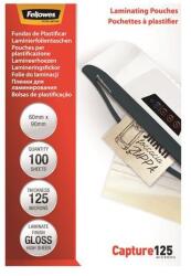 Fellowes Meleglamináló fólia, 125 mikron, 60x90 mm, fényes, 100 db, FELLOWES (IFW53974) - tintasziget
